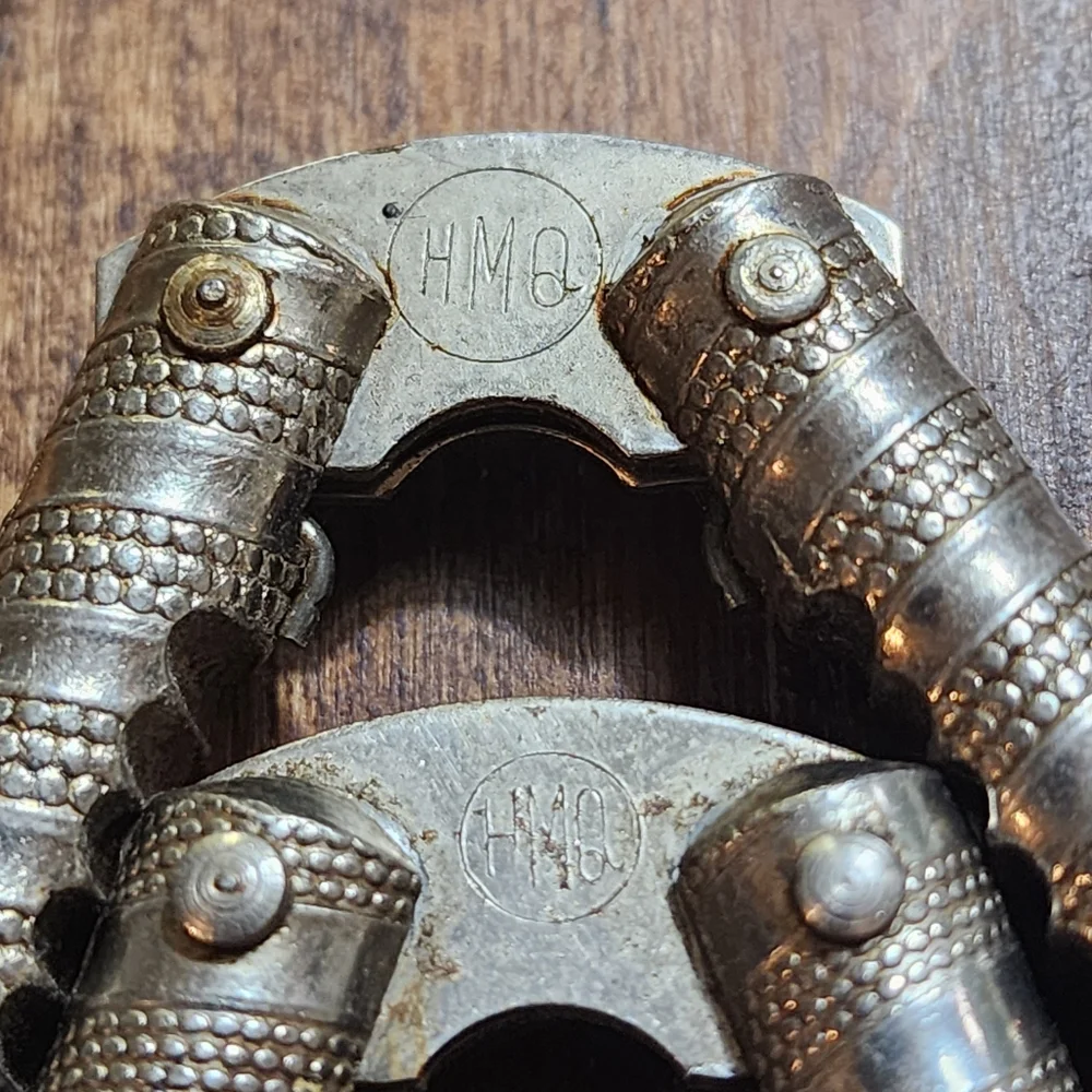 Vintage HMQ Henry Marcus Quackenbush Silver Toned Nutcracker and Picks Set of 20